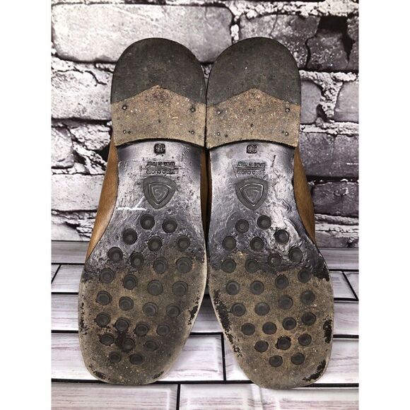 AGL Brown Leather Casual Back Zip Booties Ankle Boots Shoes Women Sz 36EU/6M US - Picture 15 of 16